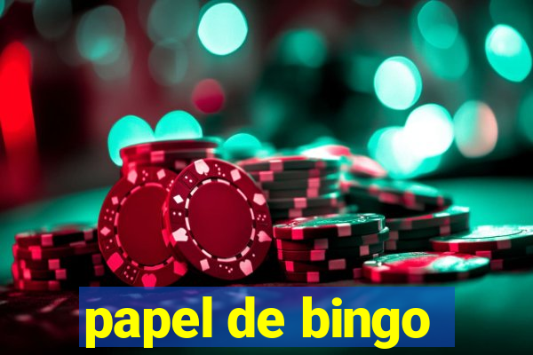 papel de bingo